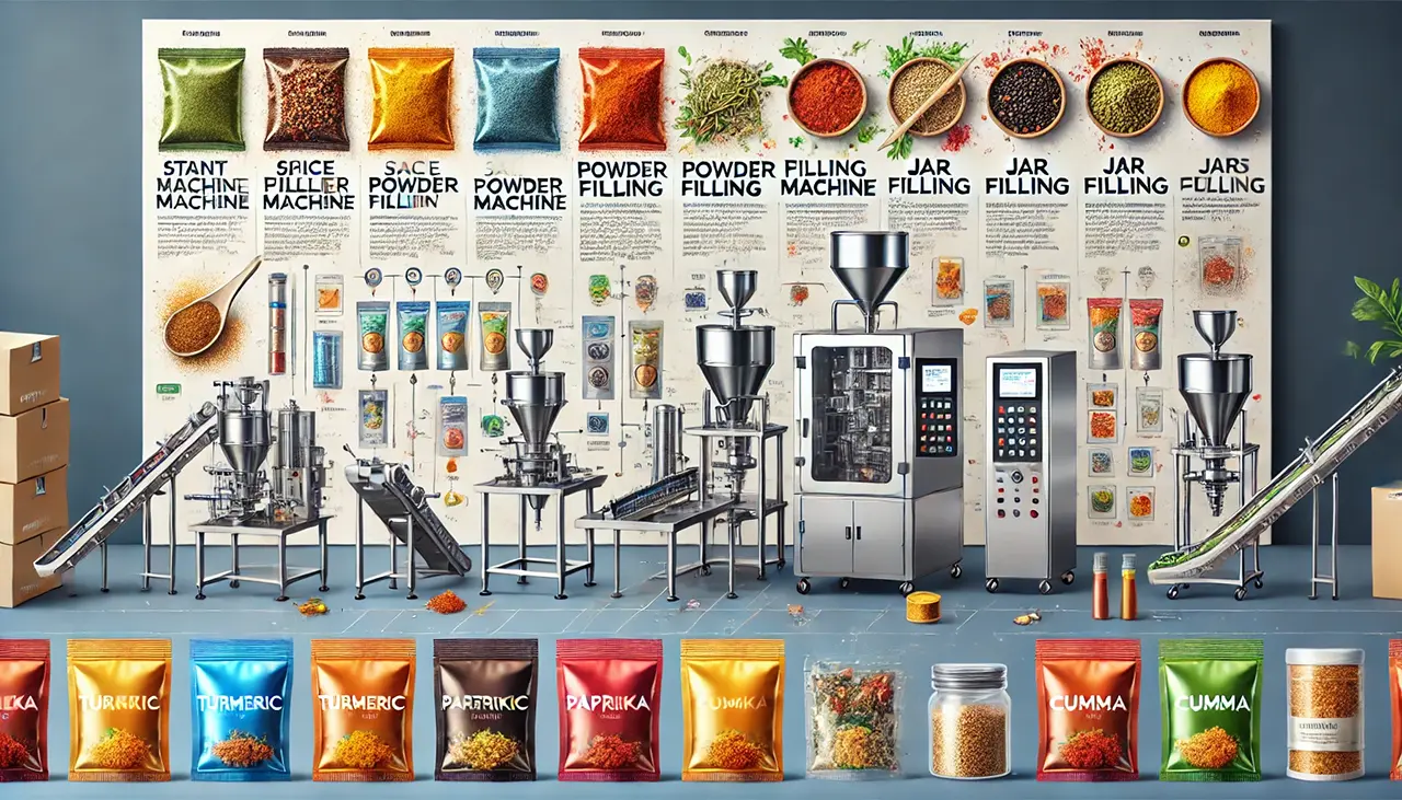 مقایسه انواع دستگاه‌ بسته‌ بندی ادویه میتواند به شما کمک کند تا با آگاهی کامل به خرید دستگاه بسته بندی ادویه مورد نظر خود در البرز ماشین کرج بپردازید