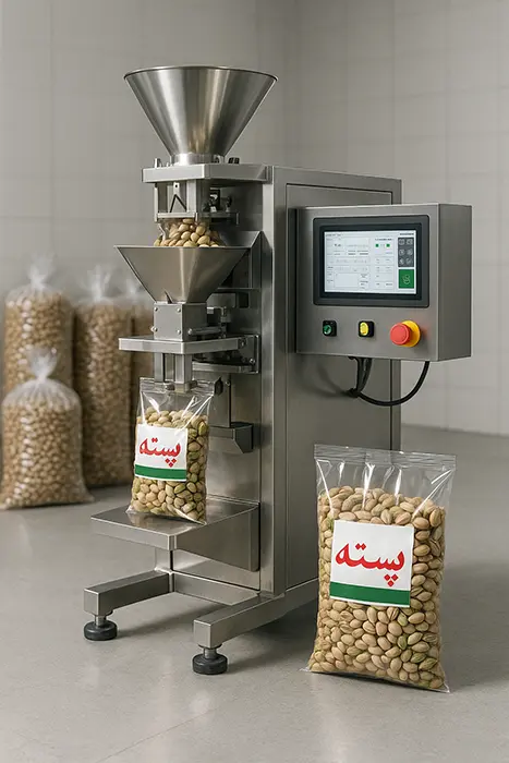 راهنمای خرید دستگاه بسته بندی پسته بر اساس ظرفیت تولید. مقایسه قیمت و مشخصات مدل‌ها + مشاوره رایگان از تولیدکننده البرز ماشین کرج.