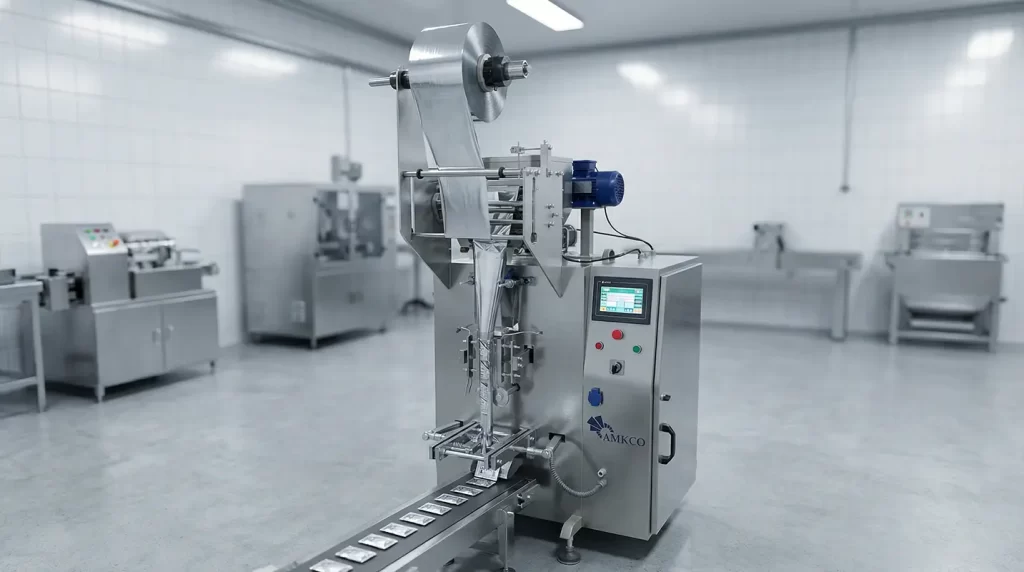 راهنمای جامع خرید دستگاه بسته بندی نمک ساشه (تک نفره) و مدادی. بررسی فنی، قیمت دستگاه ساشه نمک رستورانی و تحلیل سودآوری خط تولید نمک تک نفره.