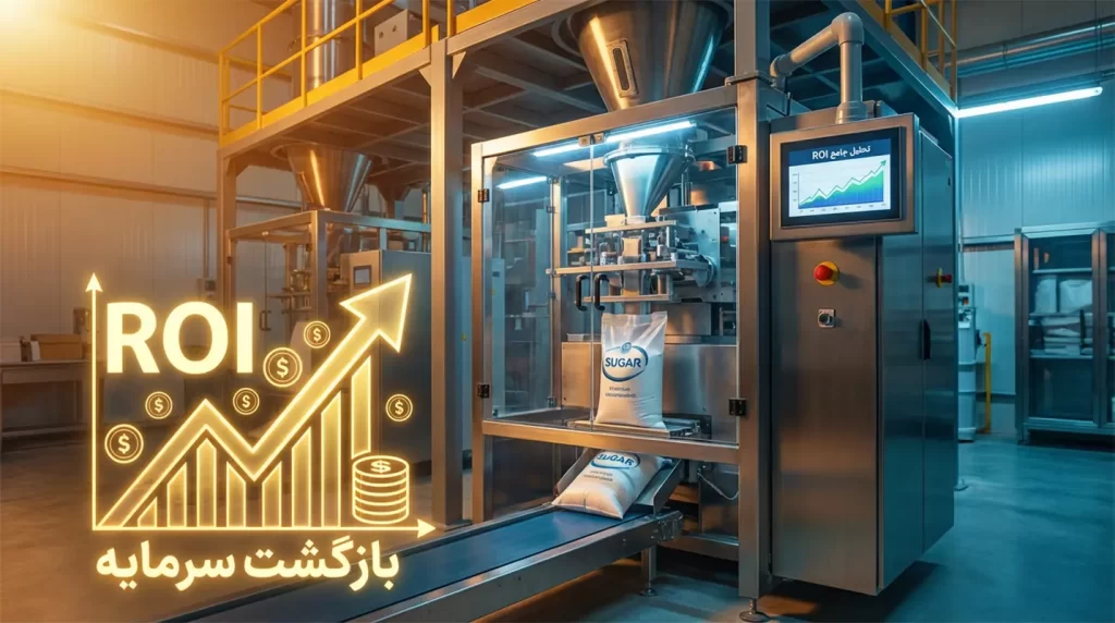 به دنبال محاسبه دقیق بازگشت سرمایه دستگاه بسته بندی شکر هستید؟ در این مقاله با بررسی اعداد واقعی و فرمول ROI، توجیه اقتصادی و زمان سودآوری را تحلیل کرده‌ایم.