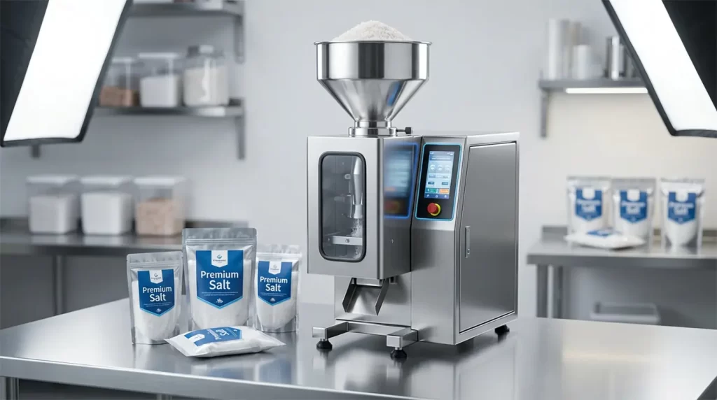 به دنبال قیمت دستگاه بسته بندی نمک کوچک و ارزان هستید؟ راهنمای کامل شروع کسب و کار بسته‌بندی نمک با کمترین سرمایه + معرفی بهترین دستگاه‌های خانگی و دو توزین.