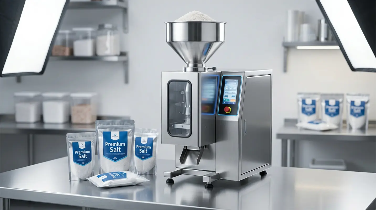 به دنبال قیمت دستگاه بسته بندی نمک کوچک و ارزان هستید؟ راهنمای کامل شروع کسب و کار بسته‌بندی نمک با کمترین سرمایه + معرفی بهترین دستگاه‌های خانگی و دو توزین.